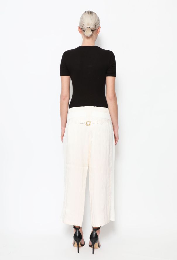 Balenciaga S/S 2005 Nautical Silk Trousers - 6