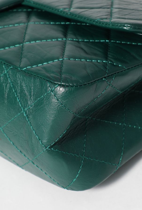 Chanel Green 2.55 Jumbo Flap Bag - 9