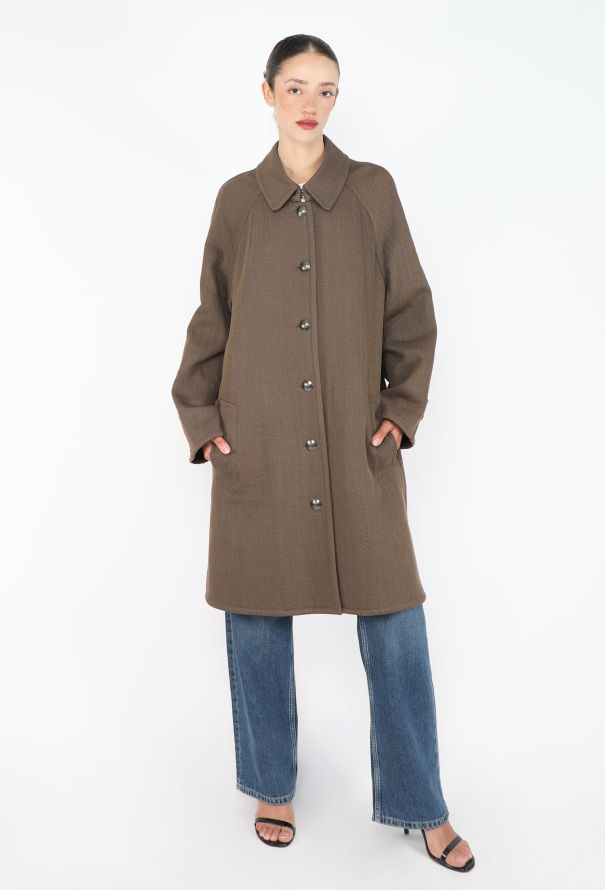 Chanel Vintage Twill 'CC' Car Coat - 4