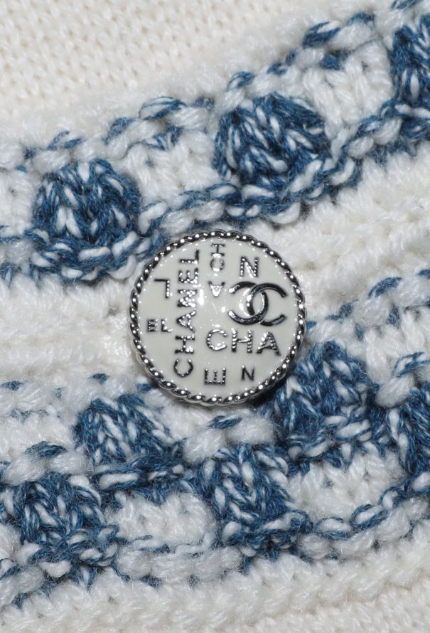 Chanel Belted Cashmere Intarsia Cardigan, 2020 - 8