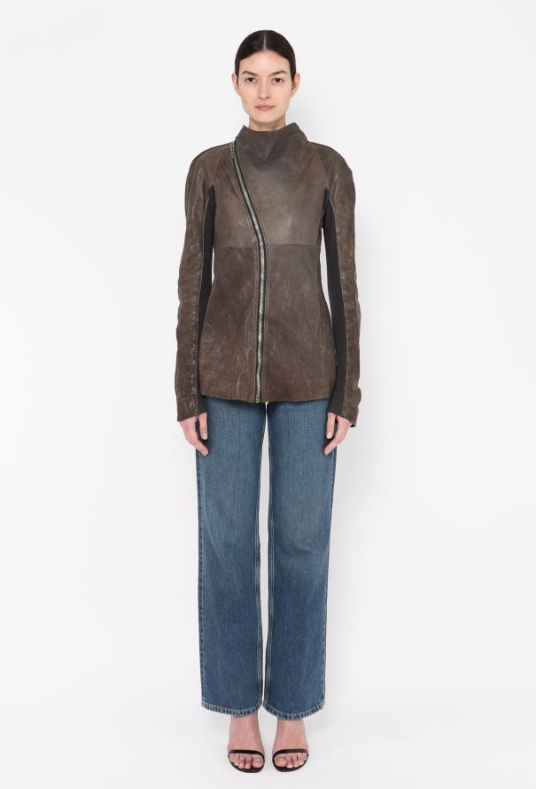 Rick Owens 2005 Leather Biker Jacket - 2
