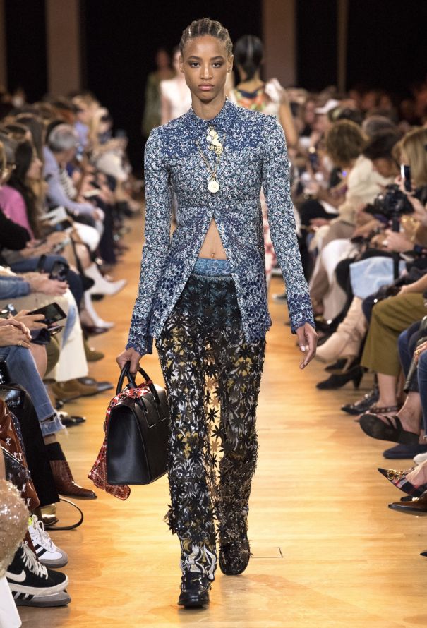Paco Rabanne S/S 2019 Floral PVC Chainlink Tunic - 3
