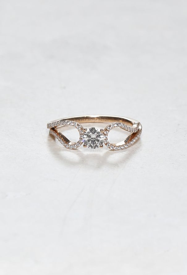 Mellerio 18k Pink Gold & Diamond Ring - 1