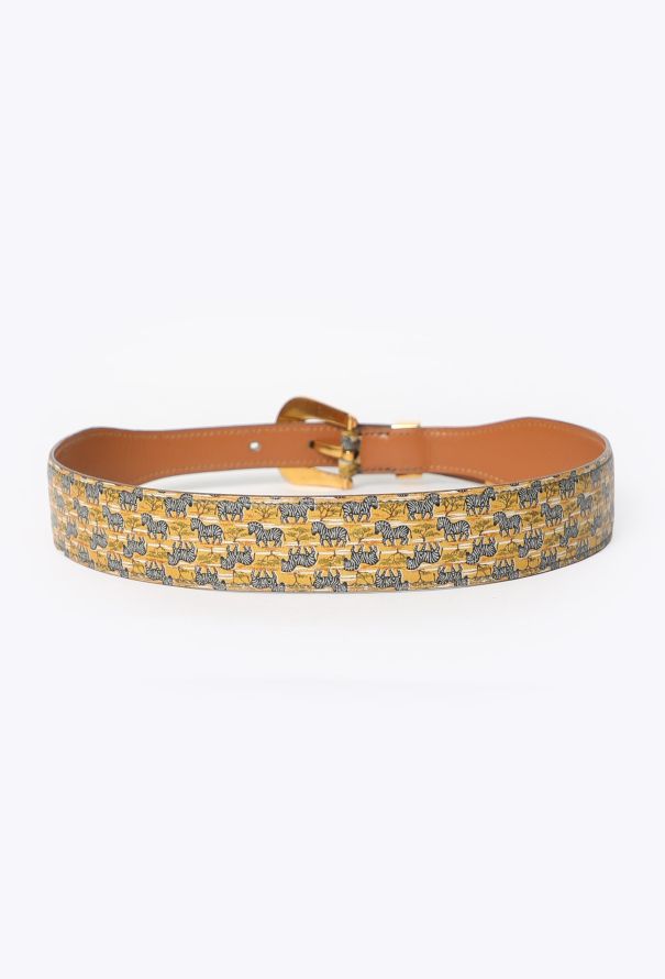 Hermès RARE 1988 Zebra Gilded Belt - 3