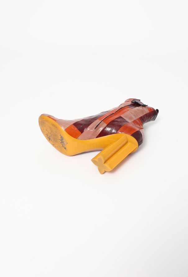 Louis Vuitton S/S 2015 'Swinging' Patchwork Boots - 7