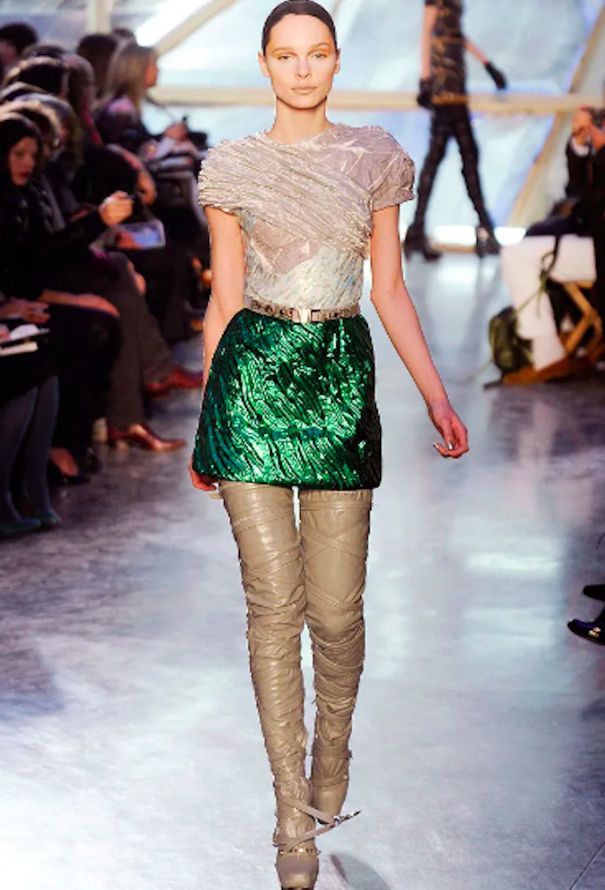 Rodarte F/W 2009 Iridescent Intarsia Skirt - 2