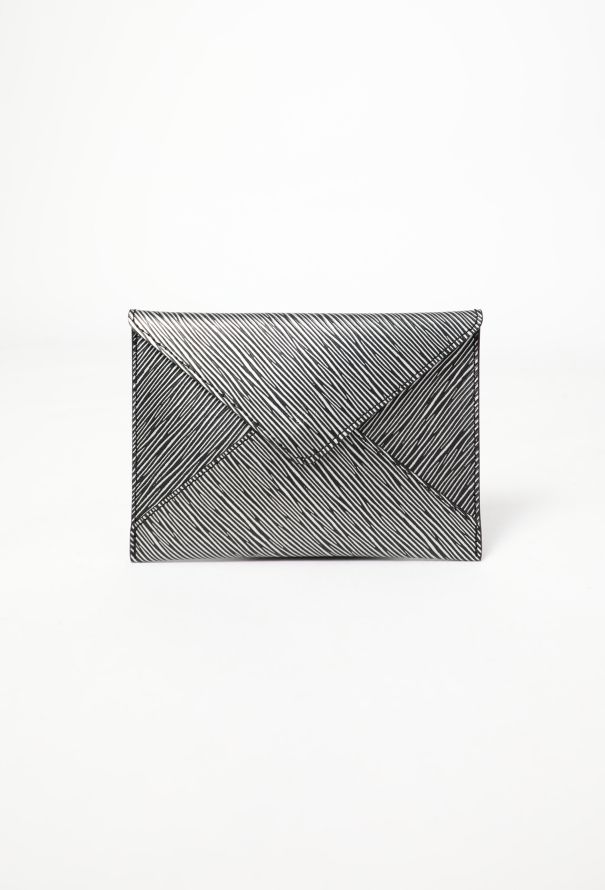 Louis Vuitton Black & Silver Epi Envelope Pouch - 1