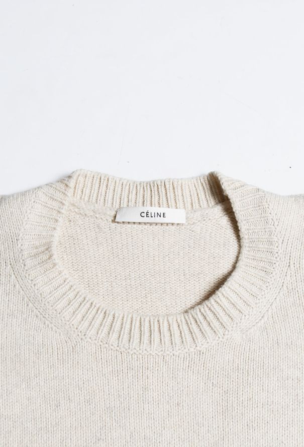 Céline Sculpted Shoulder Sweater - 4