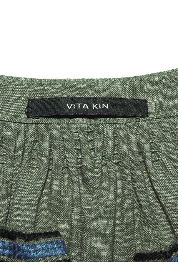 Vita Kin Embroidered Belted Linen Tassel Tunic - 7