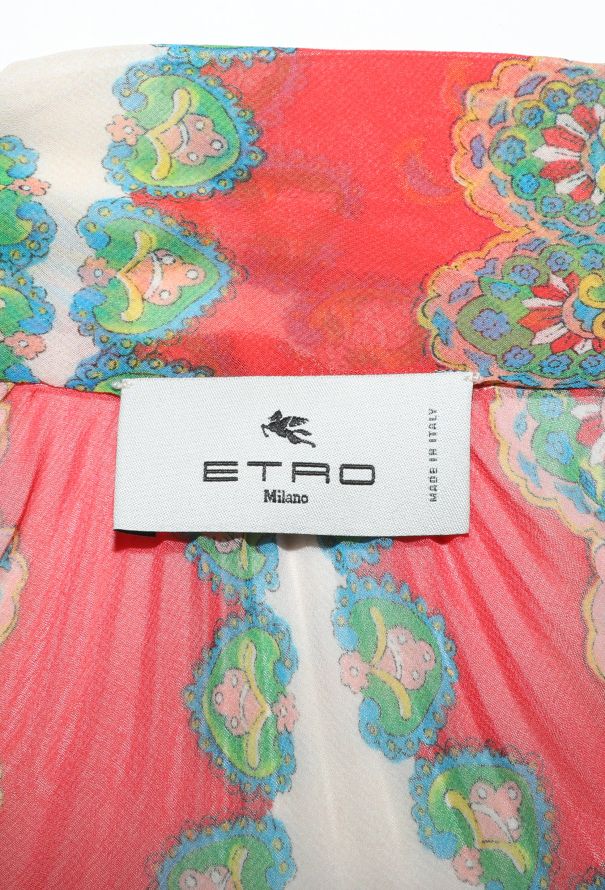 Etro Open-Back Paisley Kaftan, Pre-Fall 2022 - 8