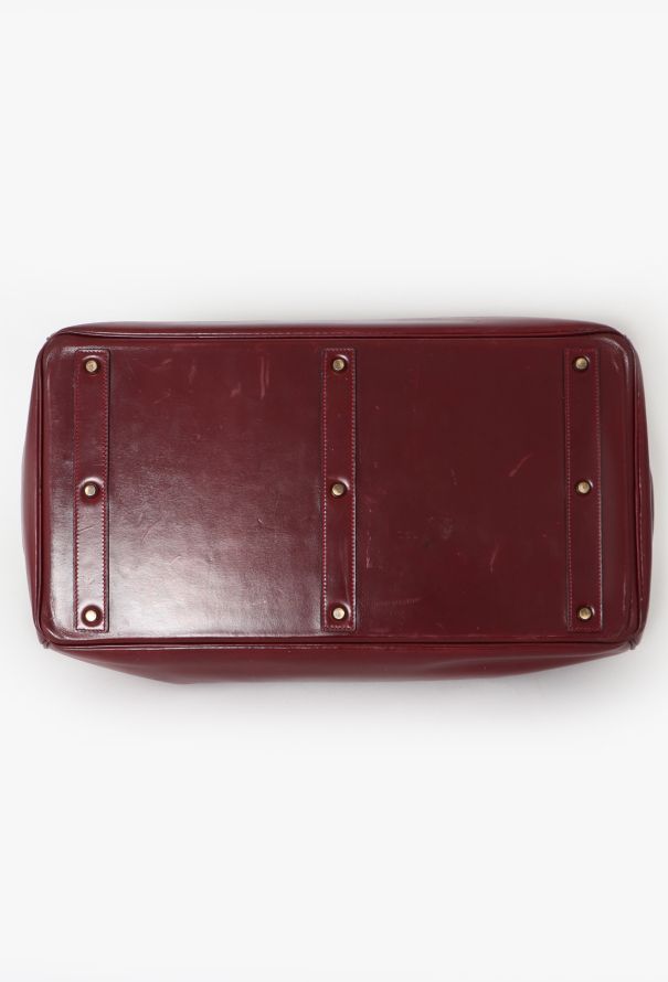 Hermès '80s Rouge H Box Haut à Courroies 50 - 9