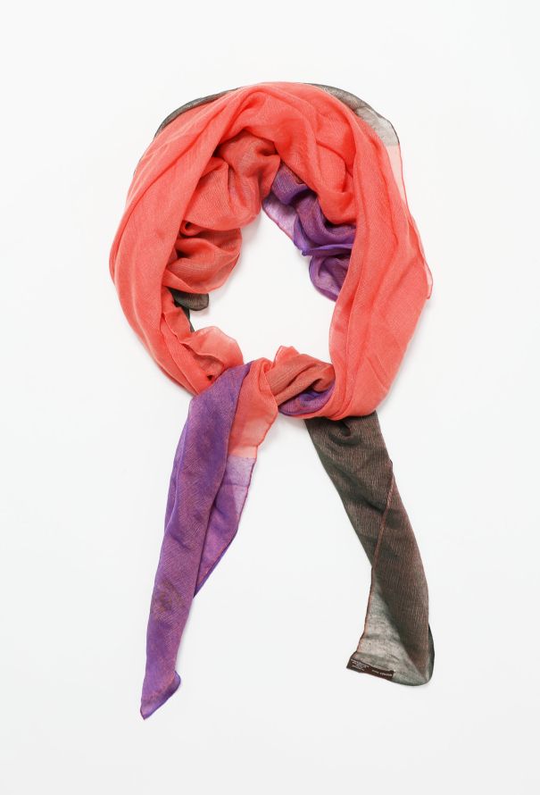 Hermès Tricolor Cashmere Shawl - 3