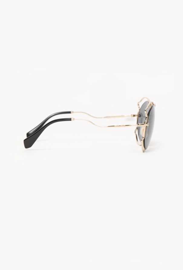 Miu Miu 2024 Butterfly Frame Sunglasses - 3
