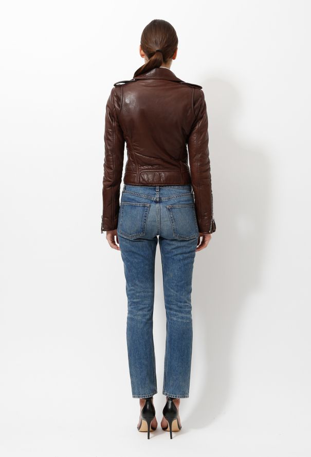 Balenciaga Biker Leather Jacket - 8