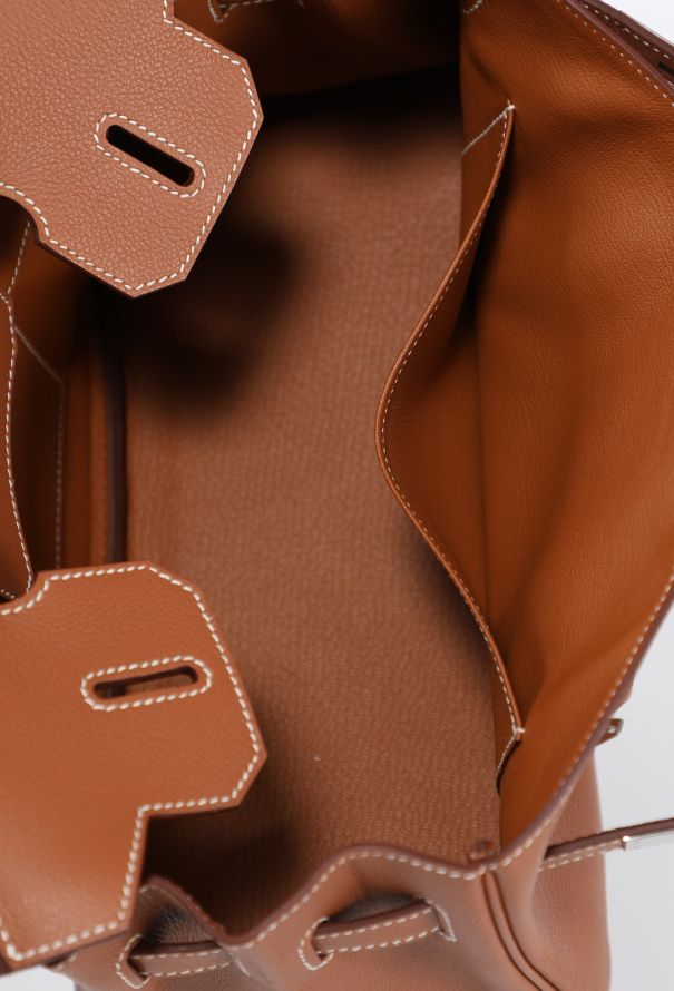Hermès Exceptional Gold Evercolor Shoulder Birkin 29 - 16