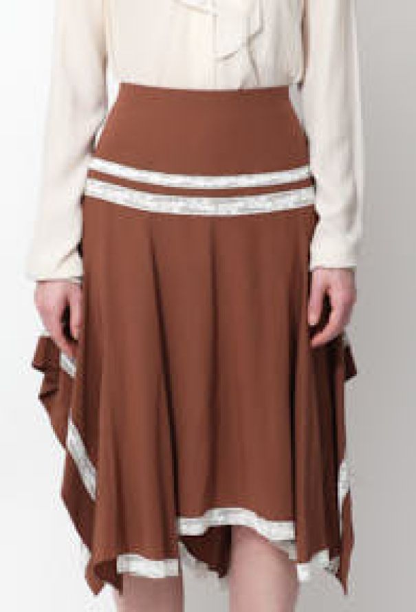 Chloé F/W 2018 Asymmetrical Silk Skirt - 3