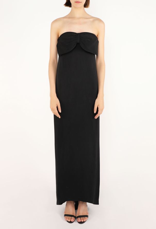 Chloé Lagerfeld Strapless Bow Gown, 1980s - 4