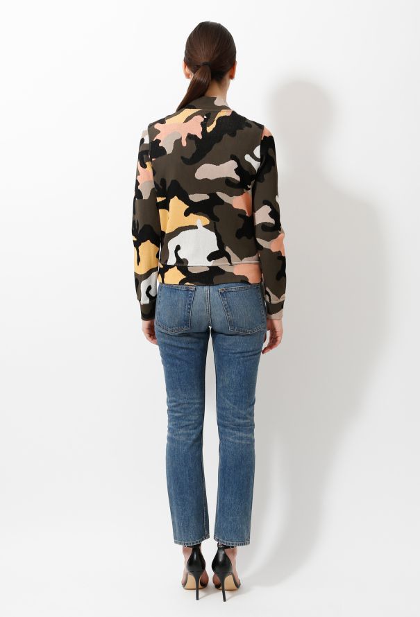 Valentino Camouflage Knit Bomber - 6