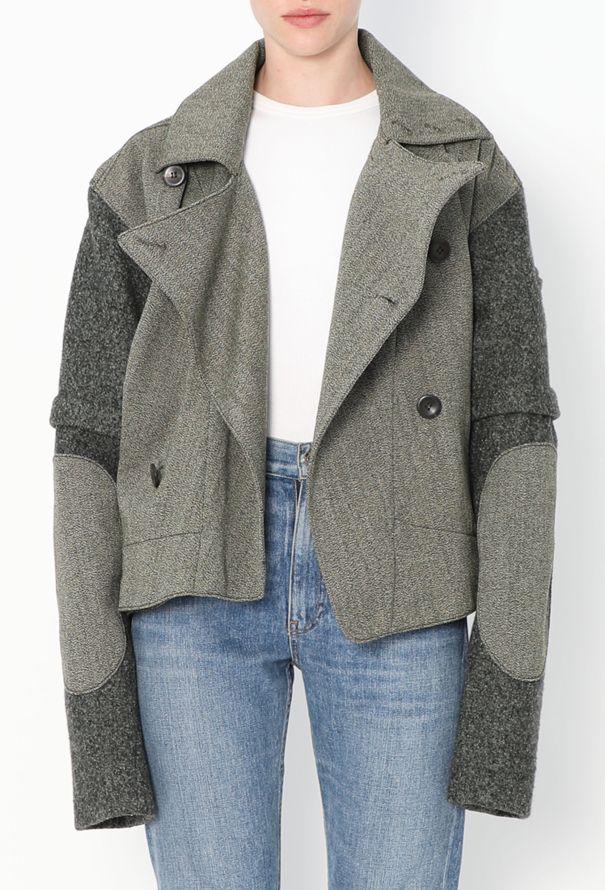 Balenciaga F/W 2004 Asymmetrical Patchwork Jacket - 5