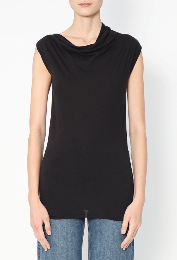 Rick Owens Draped Cowl-Neck Top - 1