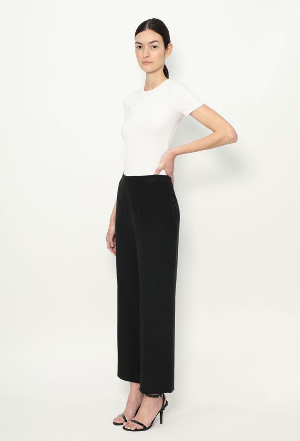 Chanel S/S 2002 Silk 'CC' Trousers - 4