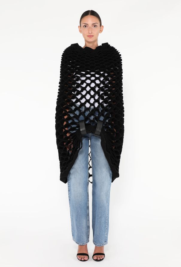 Junya Watanabe RARE F/W 2015 Honeycomb Poncho - 4