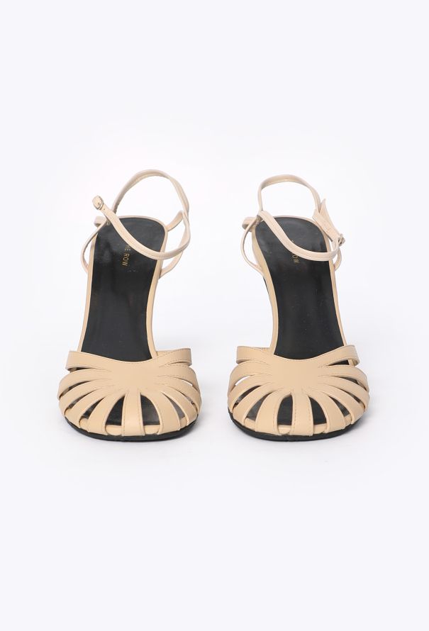 The Row Tango Cut-out Leather Sandals - 3