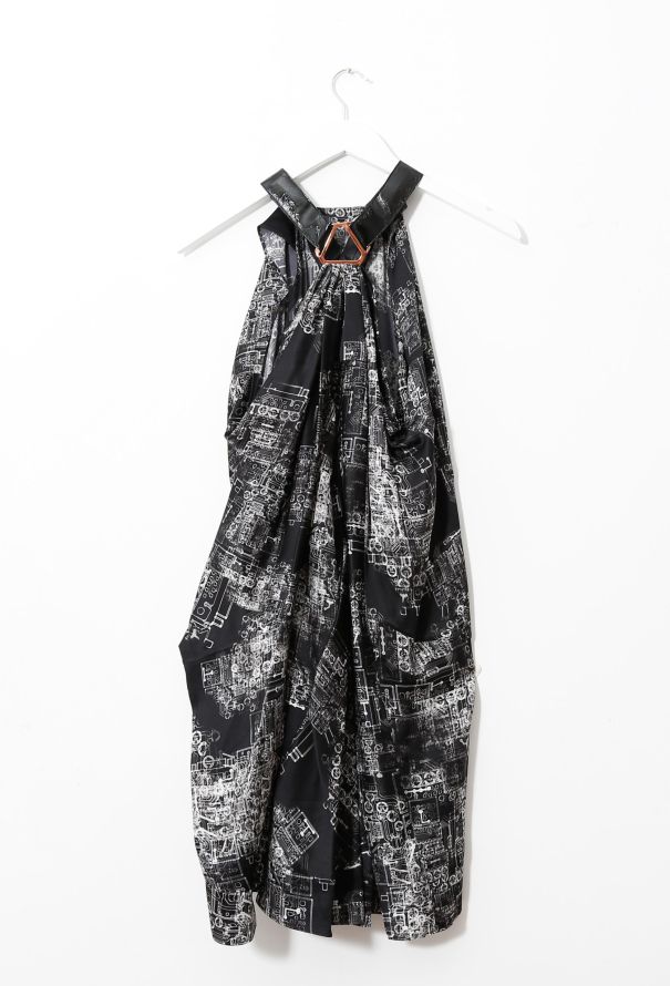 Balenciaga S/S 2007 Graphic Draped Dress - 5