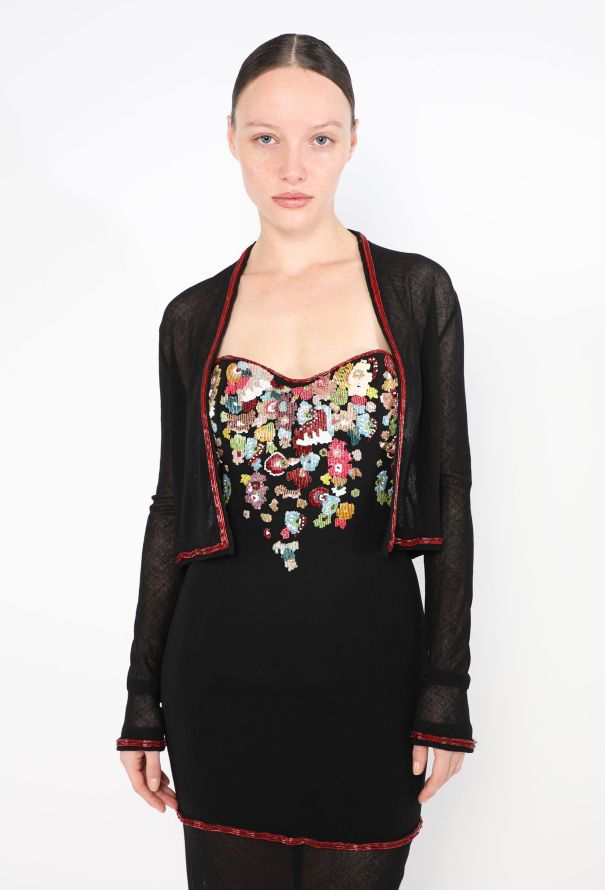 RARE Karl Lagerfeld F/W 1992 Embroidered Ensemble - 3