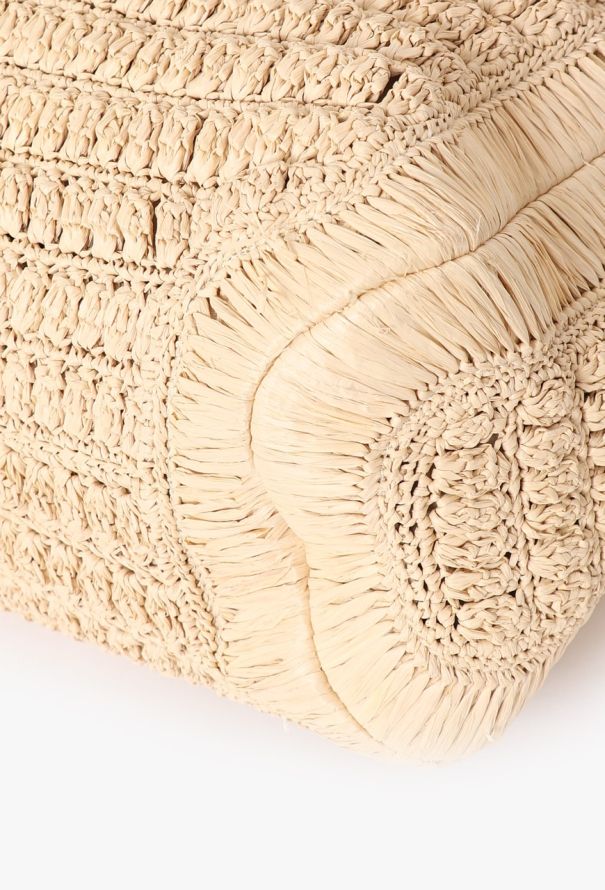 Valentino Beige Raffia Tote Bag - 7