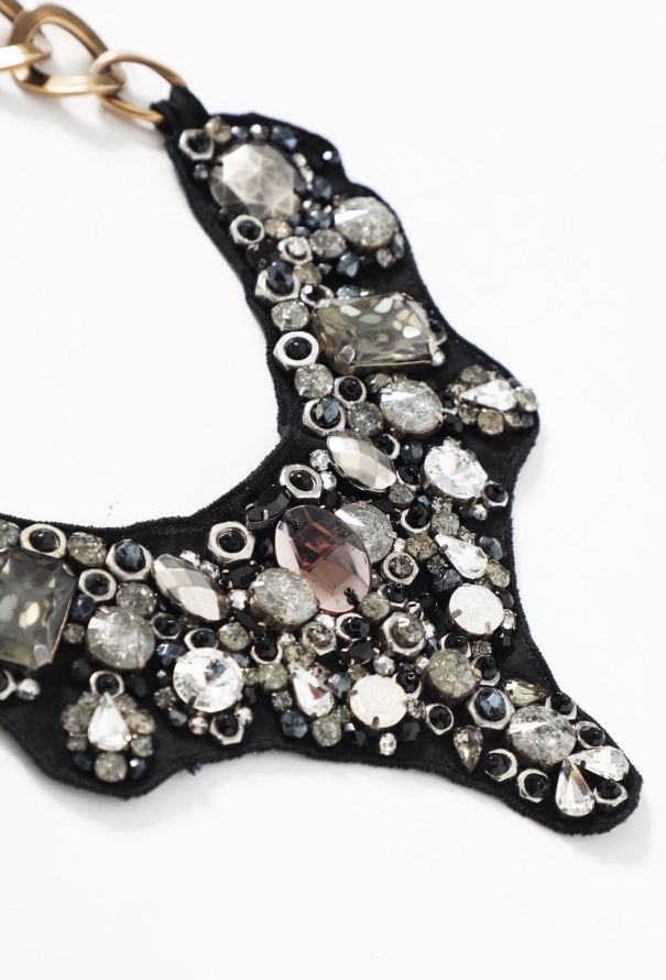 Prada Early 2000s Embellished Bib Necklace - 2