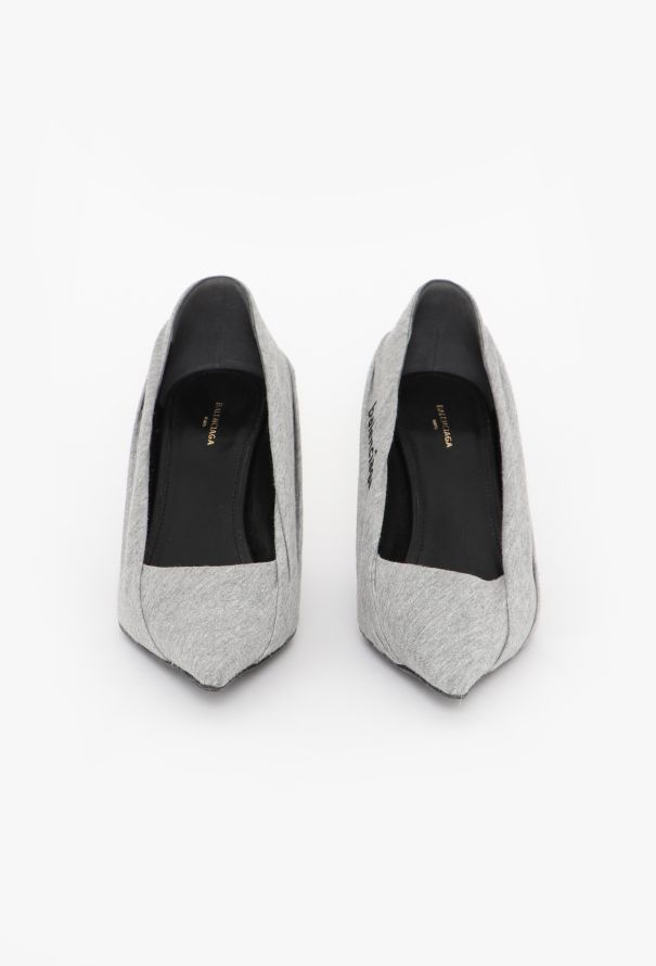 Balenciaga F/W 2017 Ruched Jersey Pumps - 4
