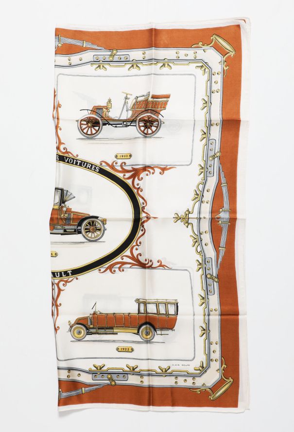 Alain Roure 'Les Vieilles Voitures' Silk Carré - 2