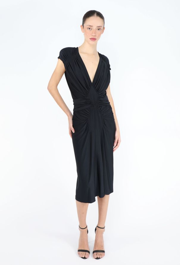 Saint Laurent Tom Ford S/S 2003 Ruched Dress - 4