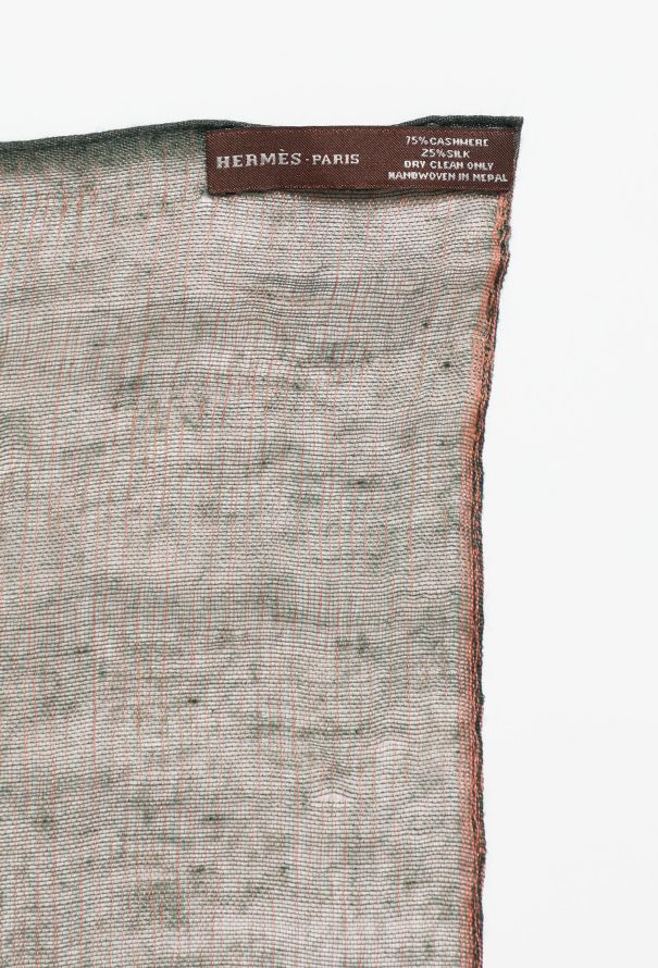 Hermès Tricolor Cashmere Shawl - 4