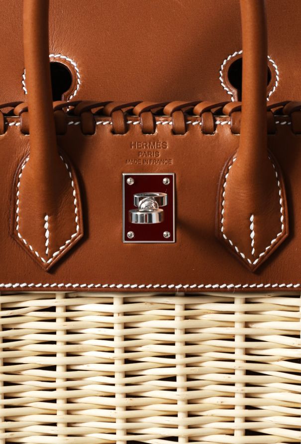 Hermès 2023 Collector Barenia & Osier Picnic Birkin 25 - 13