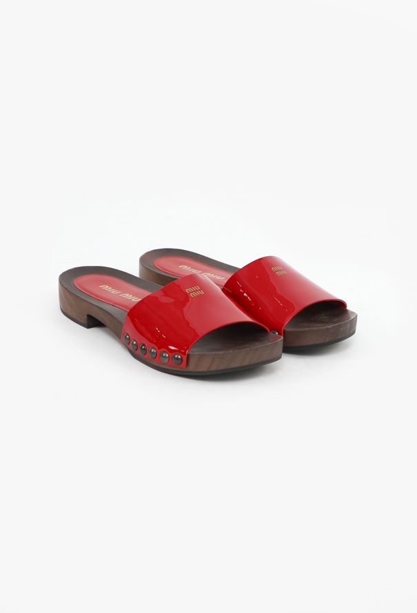 Miu Miu S/S 2025 Patent Clog Mules - 5