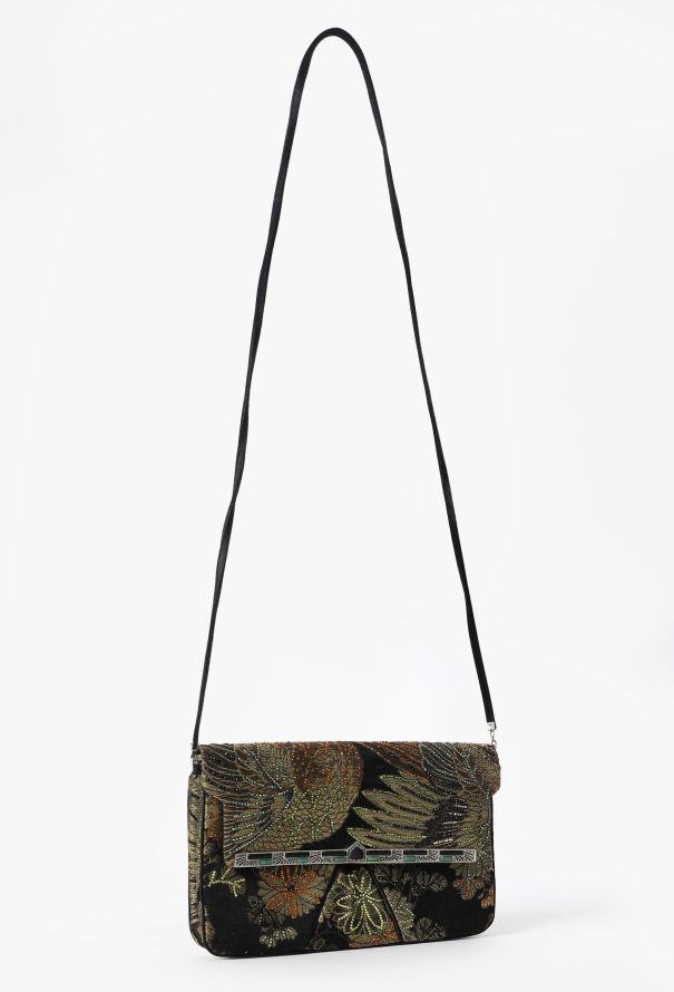 Judith Leiber Vintage Embellished Tropical Clutch - 3