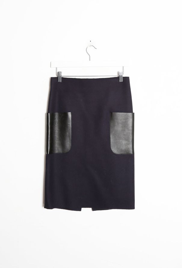 Céline F/W 2010 Leather Pocket Skirt - 7