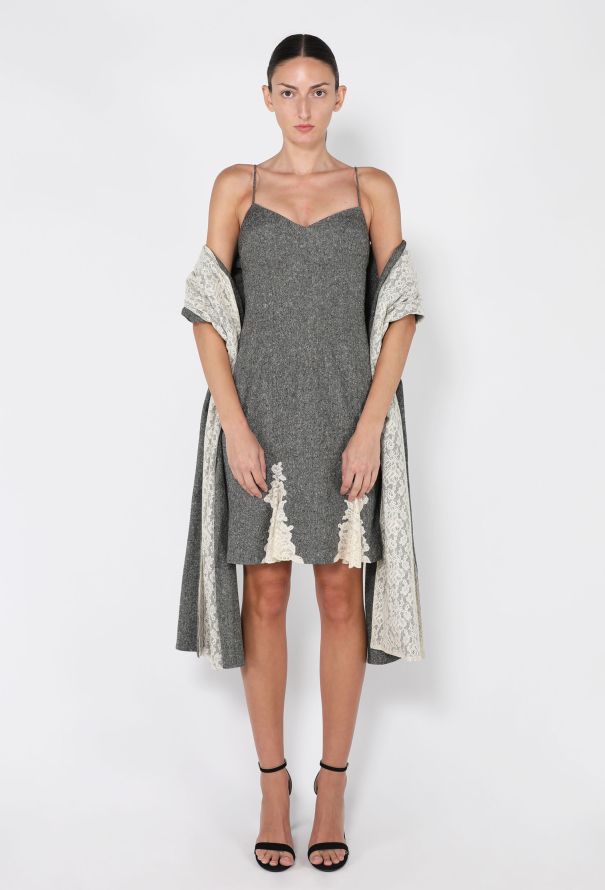 Dior Wool  Tweed & Lace Dress Ensemble, 1998 - 1