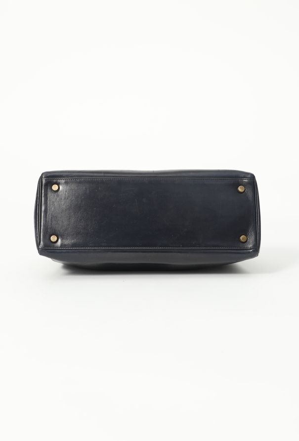 Hermès '60s Navy Box Kelly 32 Retourné - 7