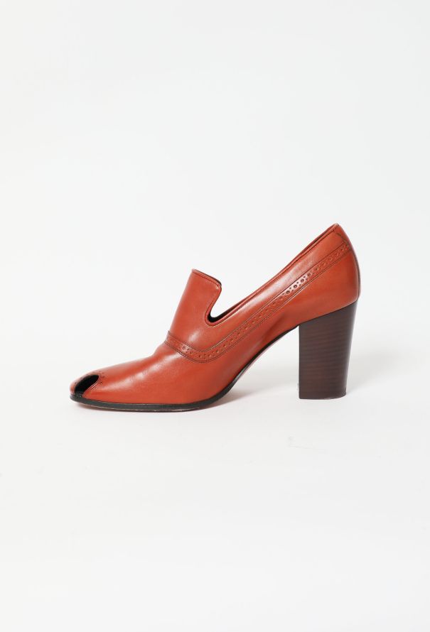 Céline Perforated Loafer Heels - 4