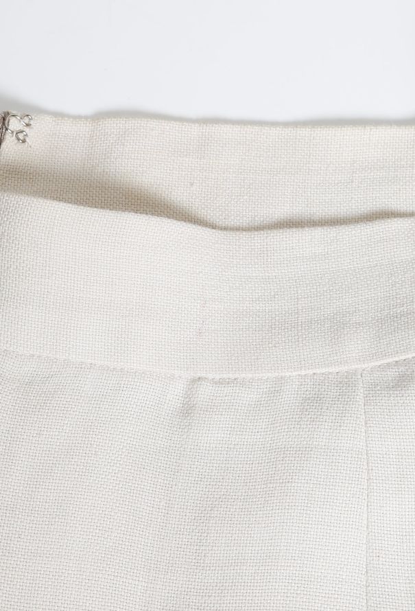 Jean Paul Gaultier Early 2000s Linen Slit Skirt - 5