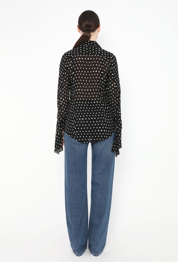 Saint Laurent 2017 Polka Dotted Blouse - 5