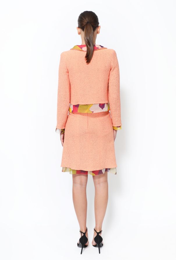 Chanel S/S 2000 Silk Chiffon Bouclé 3-Piece Ensemble - 6