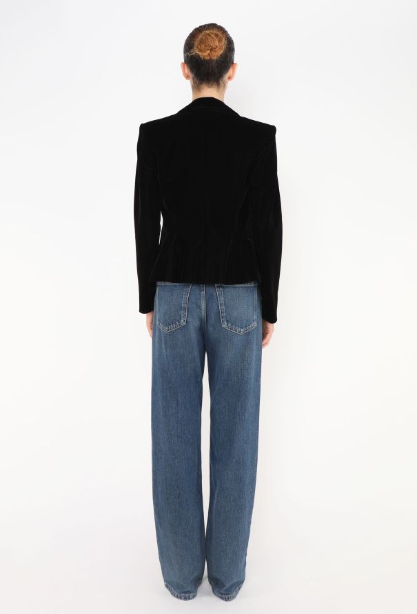 Saint Laurent F/W 2002 Tailored Velvet Blazer - 7