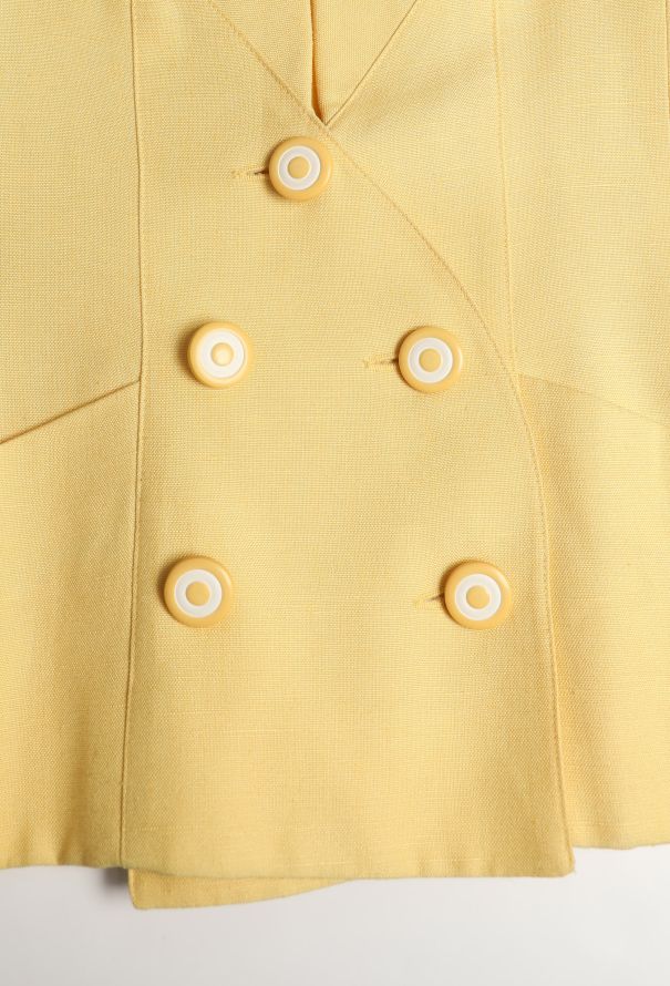Karl Lagerfeld 1993 Sculpted Linen Jacket - 7