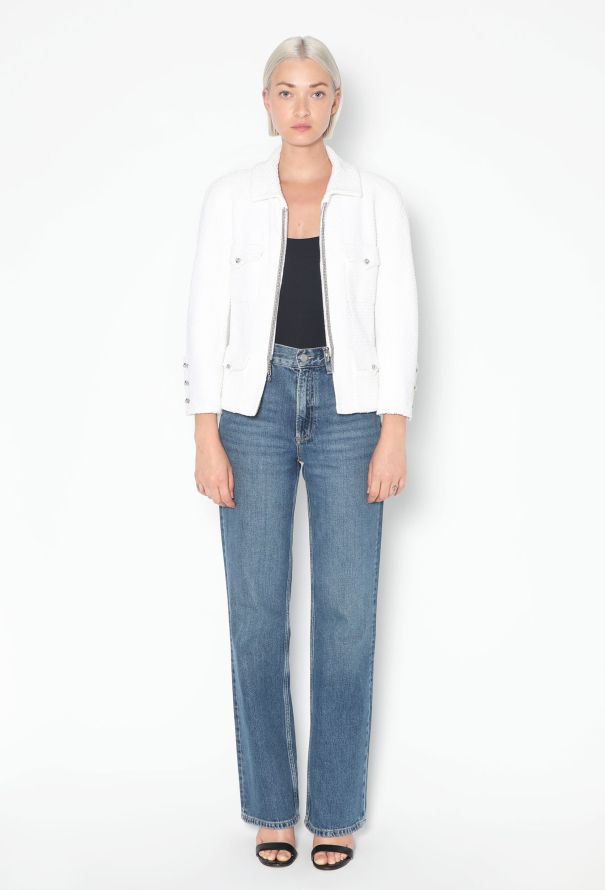 Chanel 2011 Iridescent Bouclé Chainlink Jacket - 5