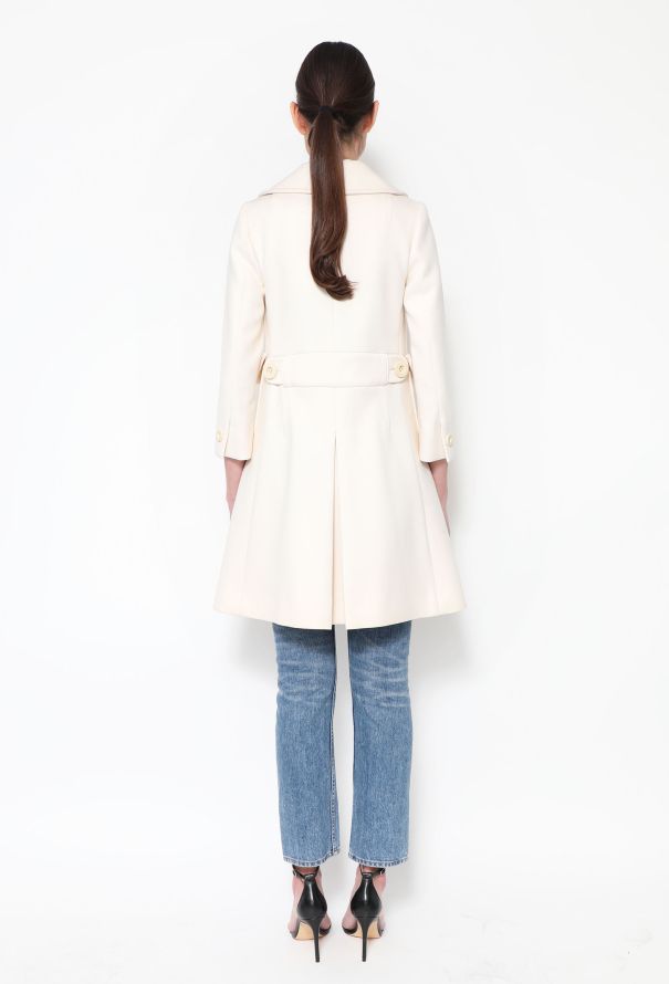 Chloé 2017 Ivory Wool Peacoat - 4