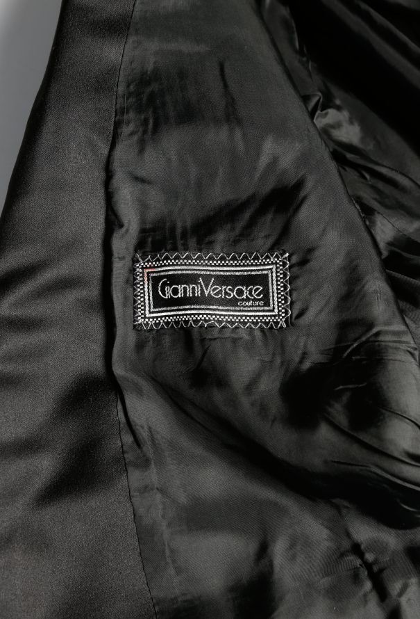 Gianni Versace '90s Embellished Smoking Blazer - 5